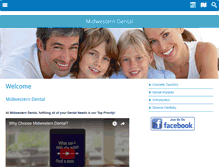 Tablet Screenshot of midwesterndental.com